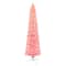 6.5ft. Pre-Lit Flocked Fashion Pink Artificial Christmas Tree, Clear Lights